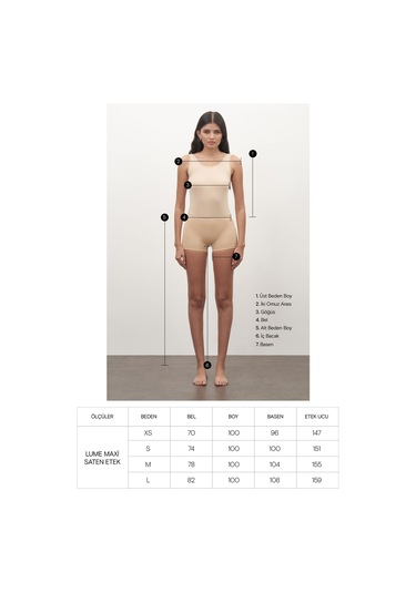 Siyah Lume Maxi Saten Etek Siyah