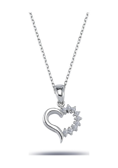 Lova Pırlanta Taşlı Kalp Kolye - 2040140