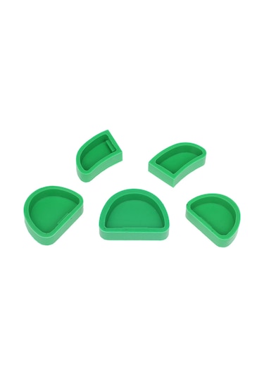 Samdoo 5 Adet/set Diş Plaster Kalıbı, Silikon Materyal, Farklı Boyutlar, Diş Laboratuvarı Kullanıma Uygun, Temiz Ve Sağlıklı Saklama Çok Renkli