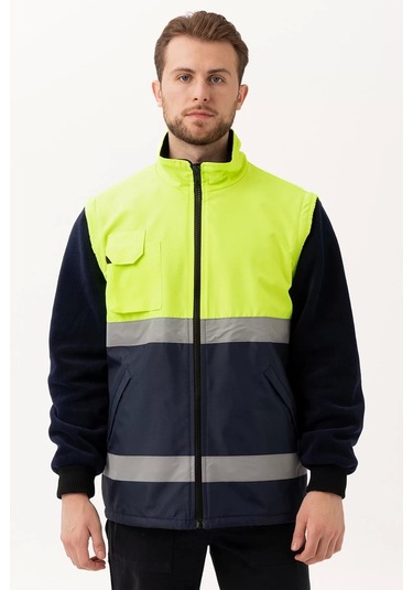 Kışlık İş Güvenliği Mont En Iso 13688 Pendula Renkli F.sarı--lacivert