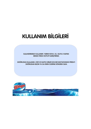 Bingo Fresh Yüzey Temizleyici Masal 4 x 2500 ML