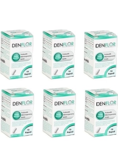 Denflor Probiyotik 6 x 10 Kapsül
