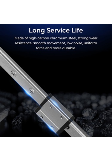 Suofeng Ender-3 Serisi İçin 320mm Mgn12 Lineer Ray Kiti - 50g Gümüş