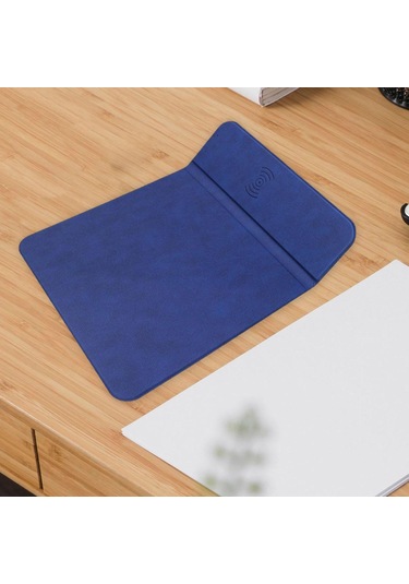 Homyl Kablosuz Şarj Pedi Standı Akıllı Telefon Mavi