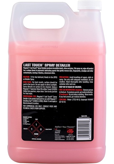 Meguiar's Last Touch Sprey Detaylandırıcı, D15501, 1 Galon
