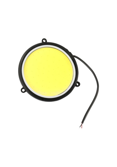 Shineyee 12v 90mm Esnek Dairesel Araç Gündüz Çalışma Lambası Beyaz Led, Ip67 Su Geçirmez, Cob Teknoloji, 2 Adet Drl