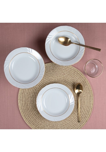 GÜRAL SOPRANO 6 ADET 19 cm ÇUKUR TABAK - GOLD