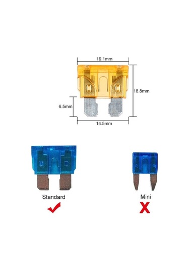 Novahub 6 Yollu Sigorta Tutucu Kutusu Araba Araç Otomotiv Devre Blade Sigorta Bloğu, 6 Standart Sigortalı Diğer