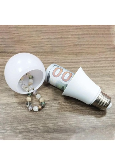 Beyaz Anahtar Saklama Kutusu Plastik Saklama Kutusu Sahte Ampul Yedek Anahtar Saklama Ev Beyaz