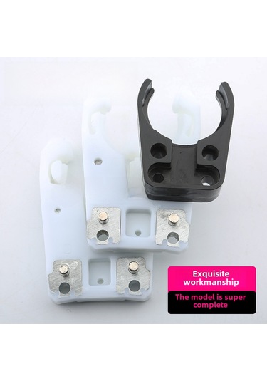 Yuntech01 Iso30/bt30/bt40nbt30 Uyumlu, Otomatik Bıçak Değiştirme Mekanizması Ve Kalp Şekilli Bıçak Kütüphanesiyle Taşkın Makinesi Bıçaklı Kafa Tutucuları Beyaz Iso30, Plastik Kaplama