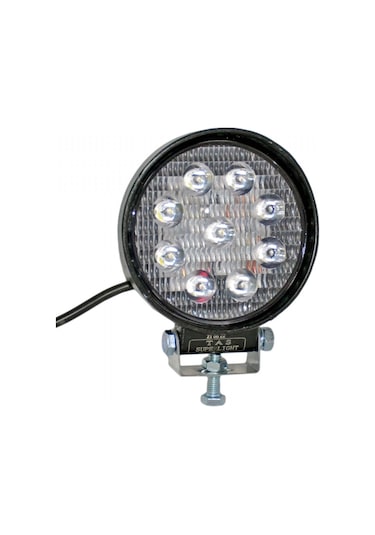 Tas 12-80v Çalışma Lambası Yuvarlak 9 Led 27w 112x35mm L1004