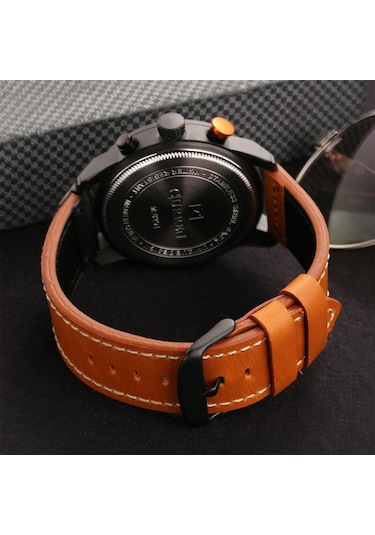 Curren Erkek Moda Pu Deri Spor Kol Saati Günlük Saat Lüks Suya Dayanıklı Kuvars Saat 4 Diğer