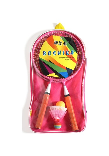 Vkemall Çocuk Badminton Seti: Nylon-alloy Raketler, Toplar, Çanta İçeren Spor Oyuncak Paketi Pembe