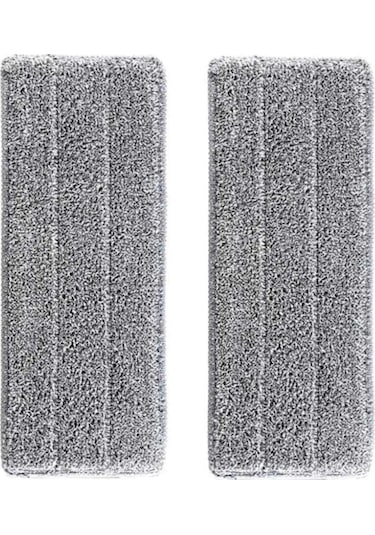 Grimorlife Flat Tablet Mop Yer Duvar Silme Temizlik Kova Seti 2 Adet Microfiber Yedek Bez Paspas