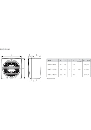 Vortice Vario 300/12 Arlls 1650M3/H Çift Yönlü. Otomatik Panj Fan