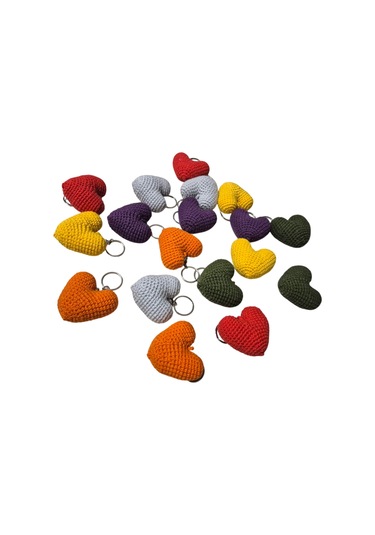 Kalp Anahtarlık Çok Renkli