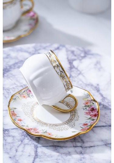 Sienna 6 Kişilik Kahve Fincanı Takımı - 90 Ml renkli