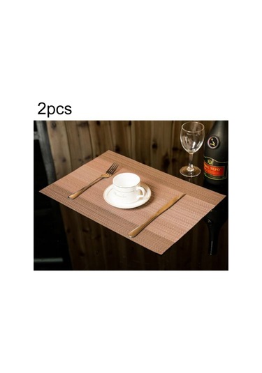 Sones 2 Adet Ev Masa Bardak Altlığı Yaratıcı Dekor Kahve İçecek Yer Matı Sofra Takımı, Boyut: 45x30cm Kahve