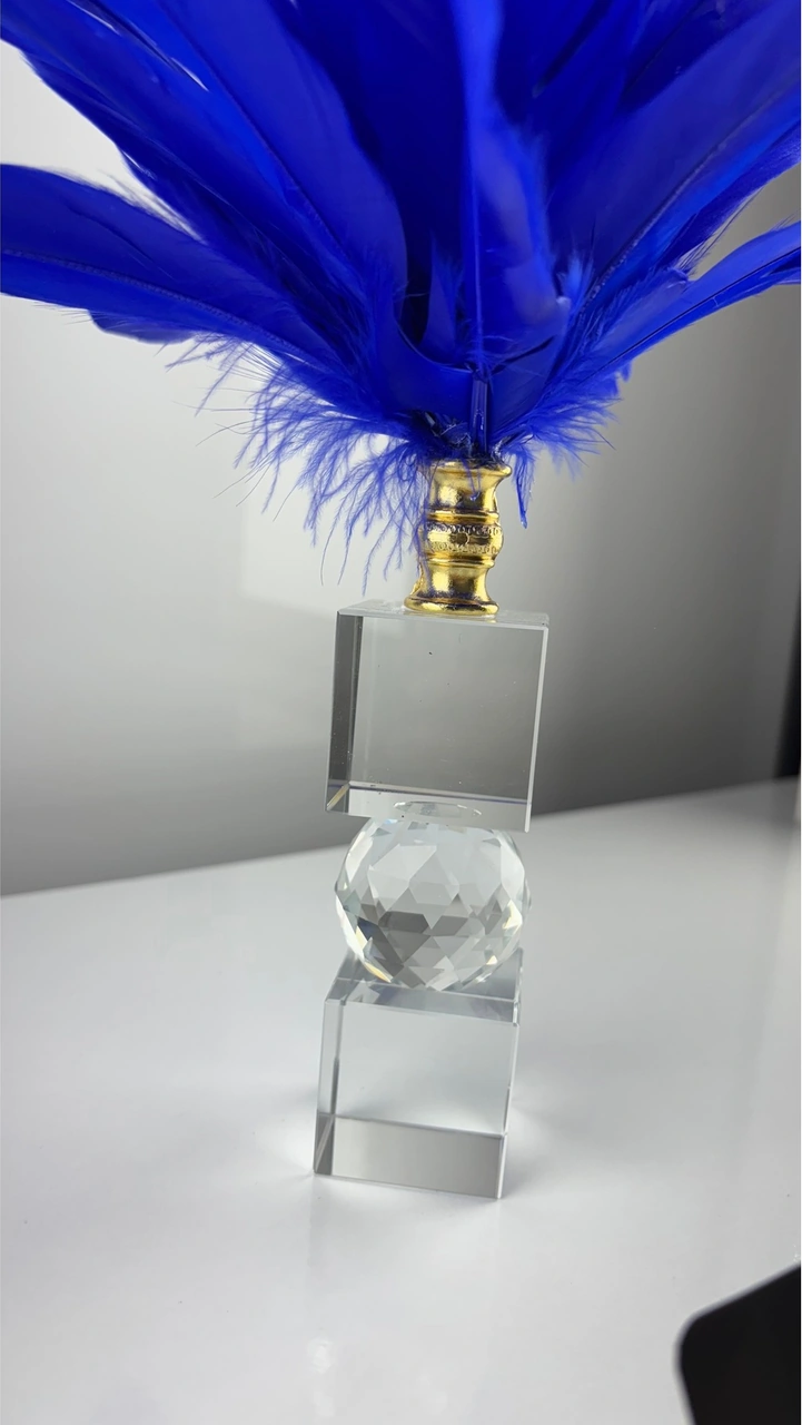 Ty-mv-gld Kristal Kartal Tüy Dekoratif Obje Biblo Süs Eşya Salon Aksesuar Sehpa Masa Konsol Ofis Salon Dekor