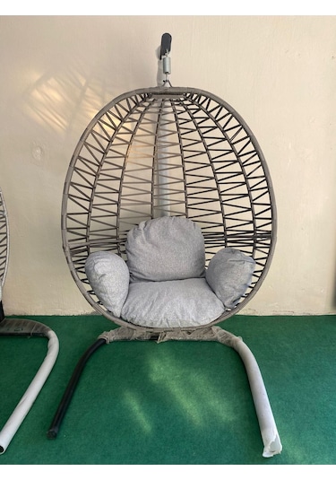Suba Butik Makro Örme Tek Kişilik Salincak Bej