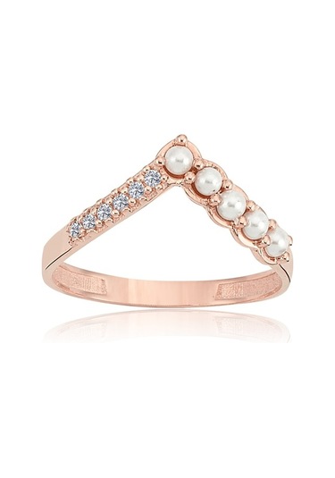 Incili V Altın Yüzük