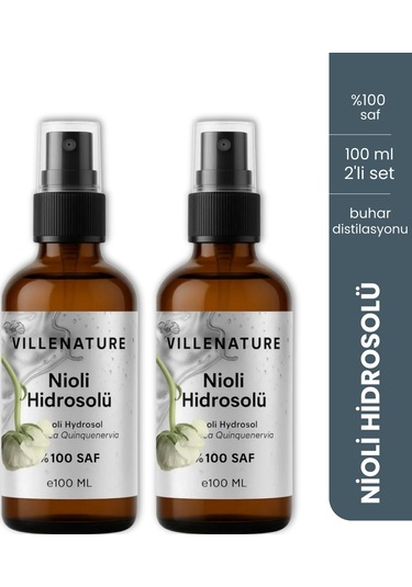 Villenature 2'li Set Nioli Hidrosolü Niaouli Hydrosol Melaleuca Leucadendron Viridiflora 100 Ml
