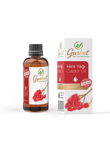 Hint Yağı %100 Saf Doğal Seyreltilmemiş 50 Ml Castor Oil