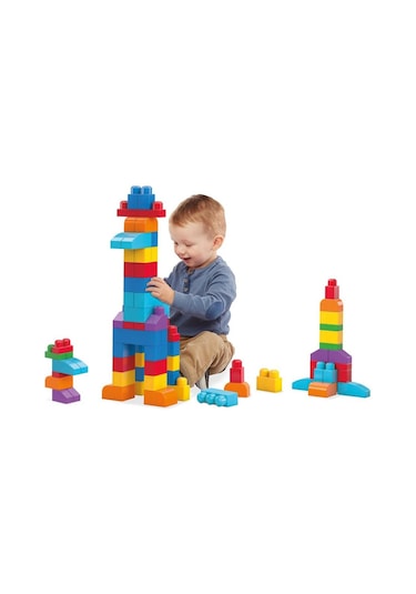 Cyp67 Mega Bloks 60 Parçalı Blok Torbaları 2 Asorti - Mavi - Pembe +1 Yaş