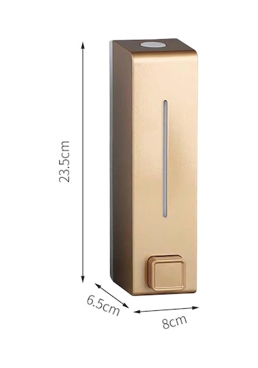 Suntek 600ml Sabunluk Duvara Monte Banyo Duş Şampuanı Otel Altın