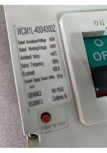 Westhomes 400A Kaçak Akım Korumalı Şalter Wcm1L-400/4300Z