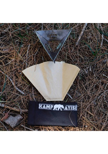 Kamp Ayısı Barista Dripper Filtre Kahve Damıtıcı: Katlanır Paslanmaz Metal Kahve Demleme Aparatı