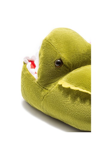 Twigy Dinos-2 EE0570 Çocuk Hayvanlı Panduf Yeşil 30/38 Çok Renkli