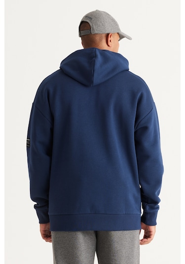 AC&Co / Altınyıldız Classics Erkek Lacı Oversize Fit Bol Kesim Kapüşonlu İçi Polarlı Pamuklu Sweatshirt Lacivert AC&Co / Altınyıldız Classics Erkek Lacı Oversize Fit Bol Kesim Kapüşonlu İçi Polarlı Pamuklu Sweatshirt Lacivert