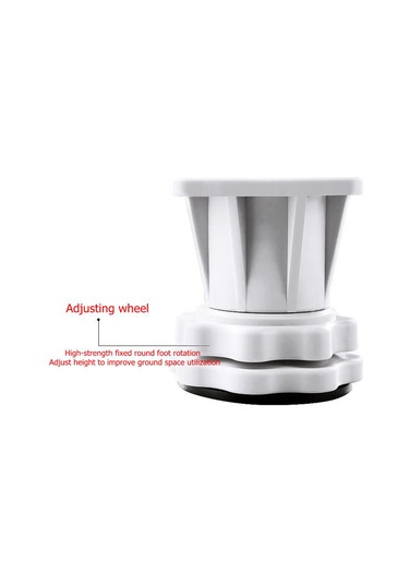 Suntek Ayarlanabilir Çamaşır Makinesi - Buzdolabı Tabanı Beyaz