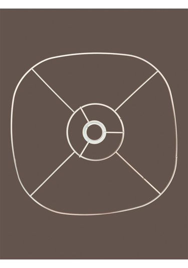 Papatya Avize Teli , İskeleti 50x10 Cm Beyaz Statik Boyalı Duy Takımı Dahil Beyaz