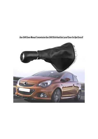 Youmex Opel Corsa D İçin Ergonomik Manuel Vites Kolu Koruması - Dürtüyle Kaydırma, Toz Engelleme Ve Araç İç Görünümü Artırma Siyah