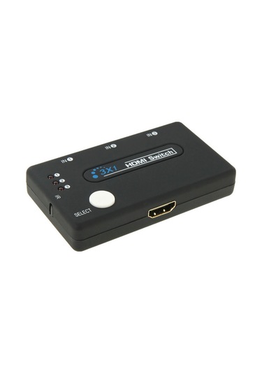 Sones Mini 3x1 Hd 1080p Hdmı V1.3 Seçici Uzaktan Kumandalı Hdtv / Stb / Dvd / Projektör / Dvr İçin