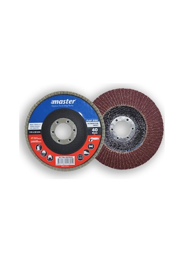 Master Flap Disk Zımpara 115mm 40 Kum, Ao