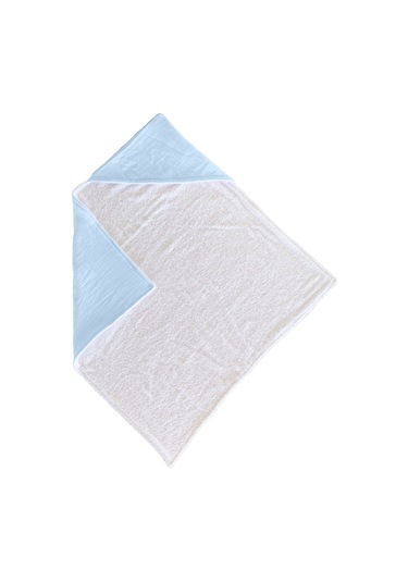 %100pamuk Kapşonlu Bebek Çocuk Banyo Havlusu Çift Yönlü M-beyaz