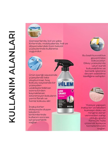 Nilem Profesyonel Leke Çıkarıcı 750 ML