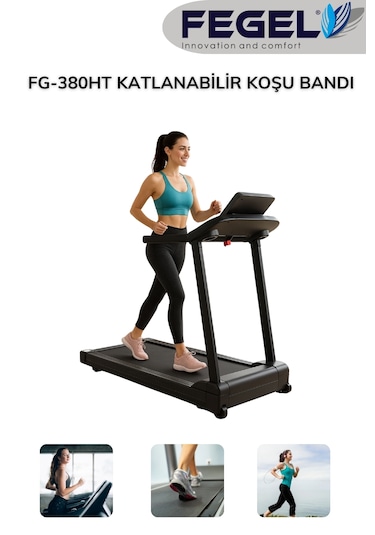 Fegel FG-380ht Katlanabilir Koşu Bandı Ev Konforunda Profesyonel Antrenman