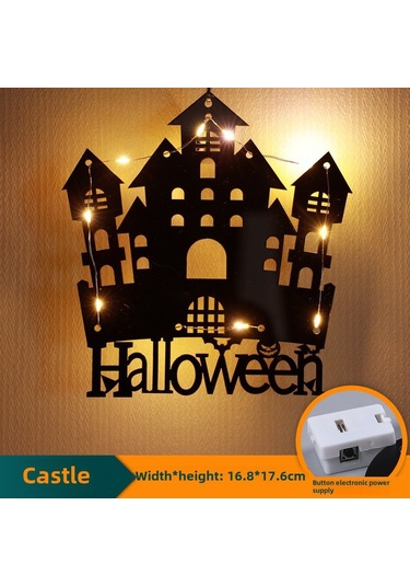 Yifomall Halloween Kule Desenli Akrilik Led Feneri - Flash Işık Efekti, Ip44 Koruma, 4.5v Pil Dahil, Korkunç Ortam Dekorasyonu