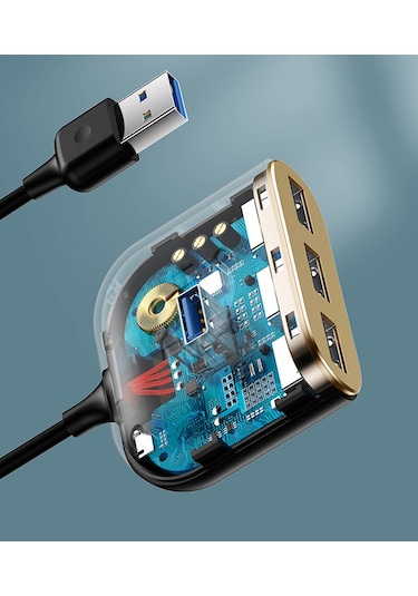 Baseus Square 4 In 1 100 CM USB Hub