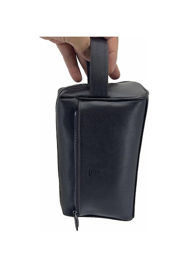 Çanta Yurdu Hakiki Deri Ca250 Dopp Kit El Çantası Siyah Siyah
