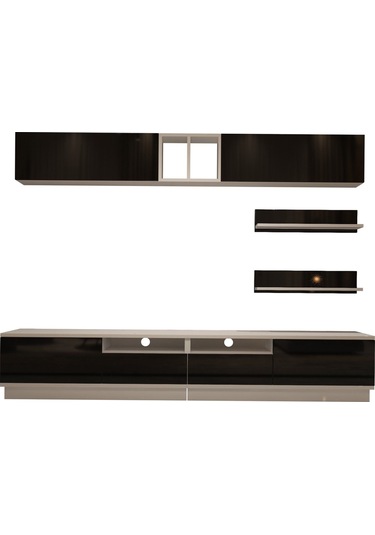 Decoraktiv Trendstyle 5220s Slm Tv Ünitesi Tv Sehpası Beyaz - Siyah