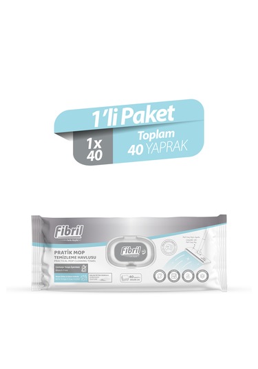 Mop Temizleme Havlusu 1 Paket 40 Yaprak