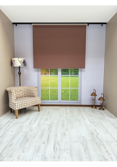 Donatti Stor Perde İthal Mat Polyester Kahverengi P1180 Kahverengi