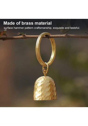 Pazly Hafif Pirinç Çan - Kapı, Çadır, Araba, Çanta Süsleme İçin Altın Renk Altın