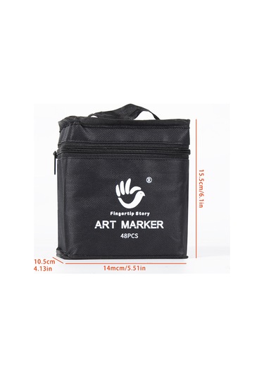 Lemestar Renkli Sanat Dünyası: 48, 80 Veya 168 Renk Seçenekli Çift Uçlu Alkollü Kalem Seti, Taşıma Çantası Ve Stand Dahil