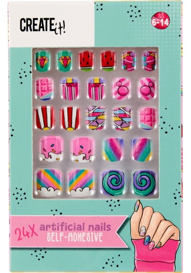 Create It Takma Tırnak Seti - Rainbow - Candy Explosion